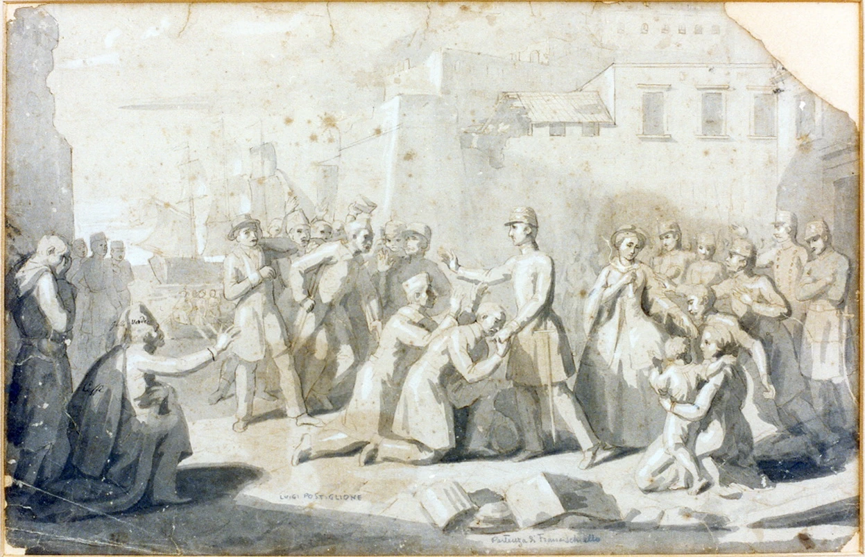 Partenza di Francesco II di Borbone - Certosa di san Martino